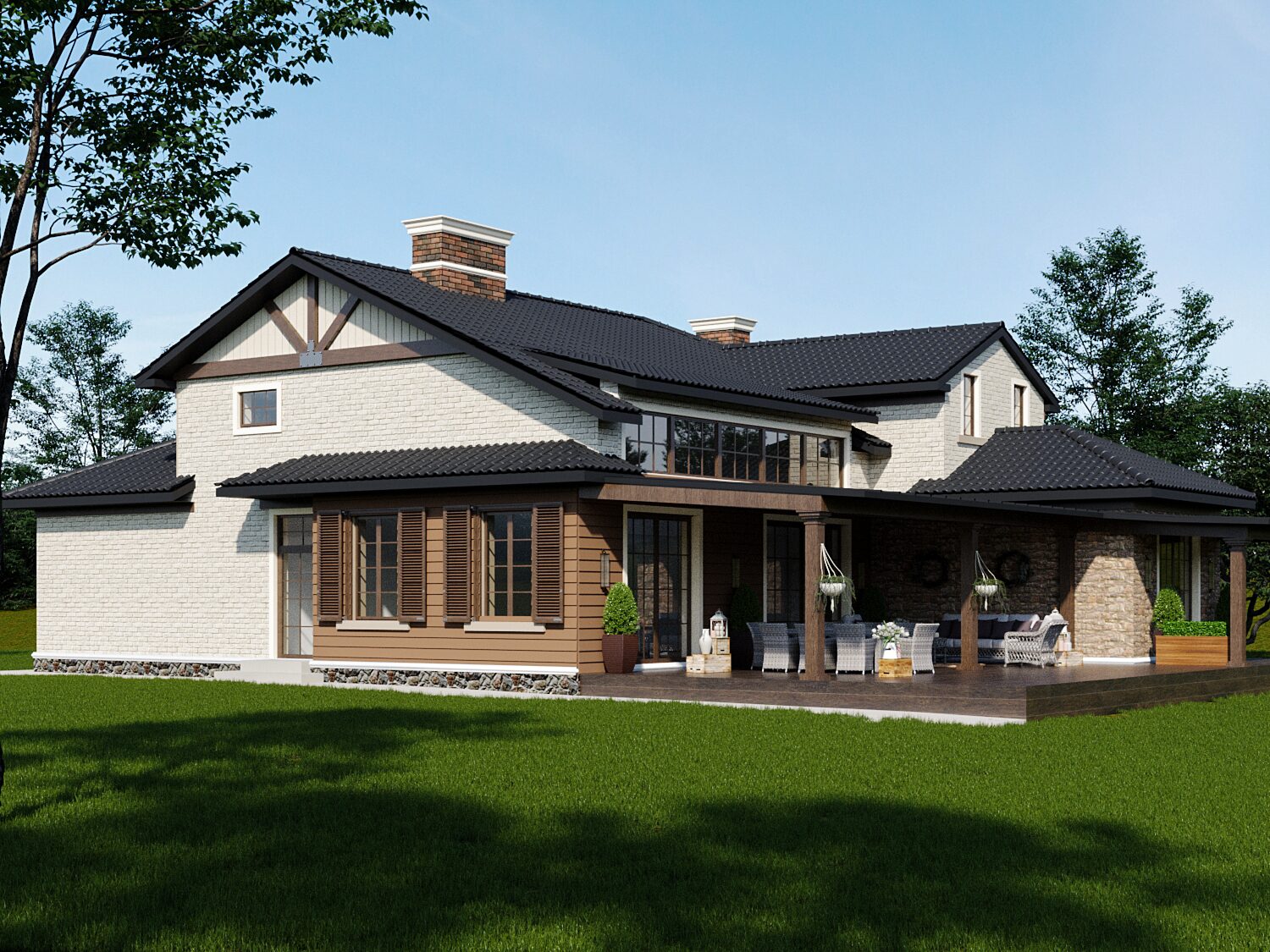 Countryside Chalet House — 2